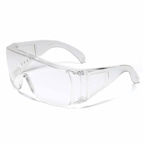 InnovTec Lunettes de Protection Professionnelle Transparentes Anti-Buée Anti-Poussiere PVC pour Bricolage Soudure Travail Chantier