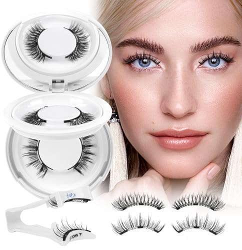 Higu clace Magnetic-Eyelashes with Applicator, 2 Pairs Magnetic-Lashes Kit Natural Look, No Glue or Eyeliner Needed, Easy to Wear and Remove(STYLE CF)
