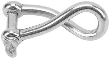 amangul Grillete Retorcido De 4/5/6/8/10/12 Mm Pasador De Tornillo Pasador De Tornillo De Acero Inoxidable Resistente para Vela Grillete De Acero Inoxidable