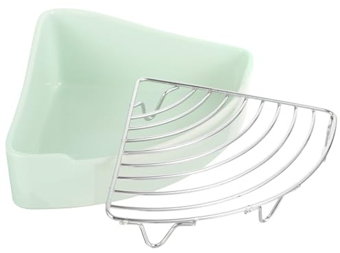 ASAKKURA Toilette für Kaninchen und Meerschweinchen Dreieckiges Keramik-töpfchen Platzsparend und Tragbar Geeignet für Hamster Chinchillas und Andere Kleintiere mit Netzdesign für Einfache