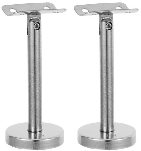 Soporte 2 Piezas de Acero Inoxidable Escalera para Pasamanos de 12x5 Cm