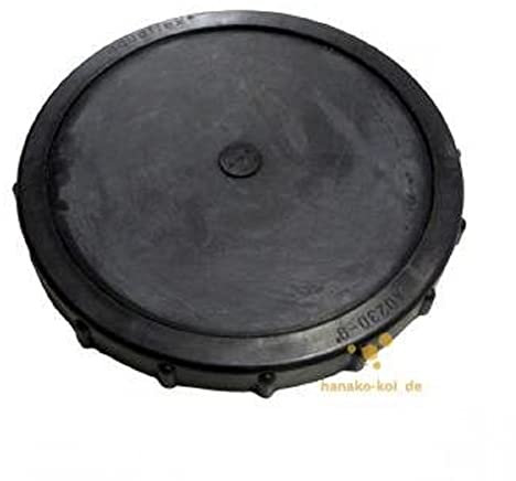 AquaForte professionelle Membranbelüftung Scheibe, 34 cm, 3/4 Zoll AG, 33-166l/min, Schwarz