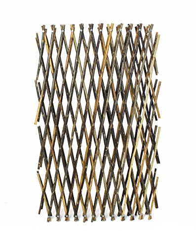 Frank Flechtwaren Weidenzaun Ziehharmonika, ca. Breite 24 cm bis max. 210 cm, Höhe 55 cm bis max. 85 cm, vielseitig anwendbar