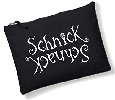 Federmäppchen Federtasche Stift Tasche Schmink-Tasche Kosmetik-Tasche klein schwarz Damen Mädchen Schnick Schnack