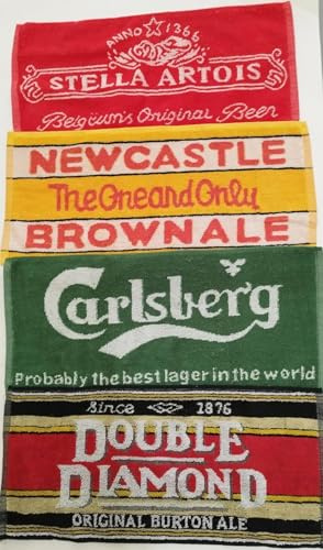 Pub Paraphernalia Set of 4 Assorted Bar Towels - Ales