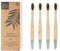 Wild & Stone | Organic Bamboo Toothbrush | Four Different Pattens | Dupont Fibre Bristles | 100% Biodegradable Handle | Vegan Eco Friendly Bamboo Toothbrushes (Medium)