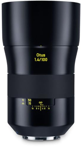 Zeiss Otus 100 mm f/1.4 Apo Sonnar ZE Series Manueller Fokussierungsobjektiv für Canon EOS Kameras, Schwarz