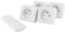 Set de 4 mini prises On/Off + télécommande - 2300W - Blanc - Chacon