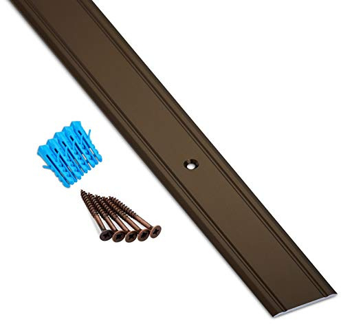 1 st SOTECH Övergångsprofil Cross Aluminium bronsanodiserat 1000 x 30 x 2 mm Övergångsprofil perforerad inkl. skruvar och pluggar för övergångar till mattor, laminat och kakel