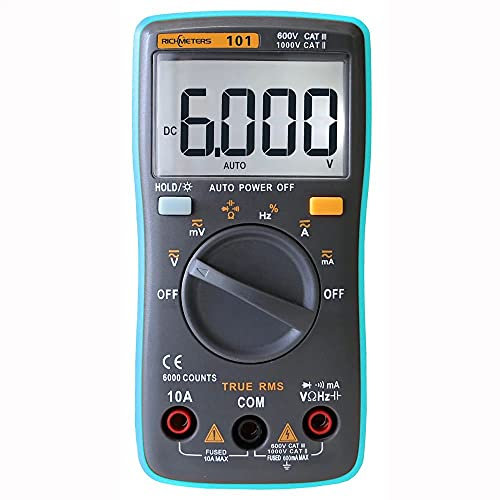 /G RM101 True RMS Multifonctionnel LCD numérique multimètre DMM DC Tension Alternative testeur de capacité de Diode de résistance