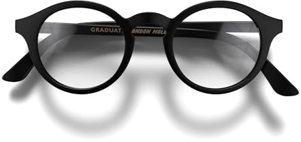 LONDON MOLE® Graduate Lesebrille | Kühle, runde panto-geformte lesebücher | Herren damen unisex | Federscharniere