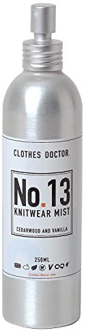 Knitwear Mist Cedarwood and Vanilla - Hated By Moths, Refresh, Scent & Soften | Spray onto Wool Cashmere Mohair Angora & Mixed Yarn Knitwear | Natural Ingredients Vegan Biodegradable Made in Britain