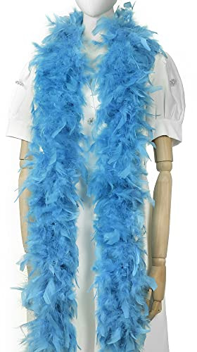 Larryhot Federboa, 60 g, 1.8 m, Truthahnboa-Federn für Partys, Weihnachten, Hochzeiten, Kostüme, Konzerte, Haustiere und Heimdekoration