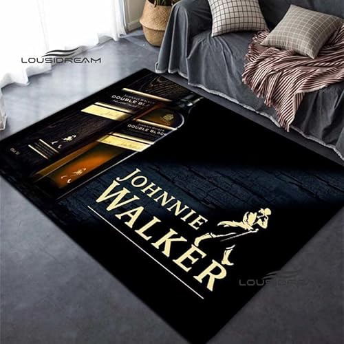 bailongma Tapis De Flanelle Imprimé Whisky Bar Moderne Grande Surface Tapis Doux Étude Chevet Tapis Antidérapant Tapis De Sol Antidérapant B1082 40×60CM