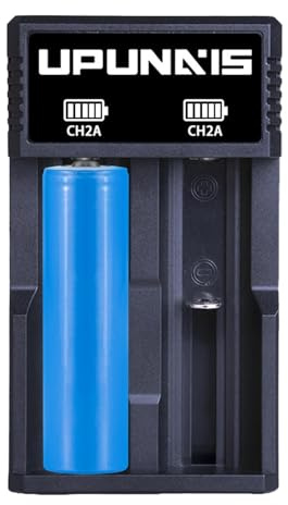18650 batteriladdare, universalladdare 2 batterifack, med LED-display, snabbladdning, smart laddare för pannlampa