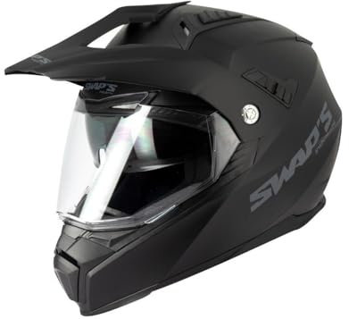 Cascos Enduro Crux S789 Negro Mate M