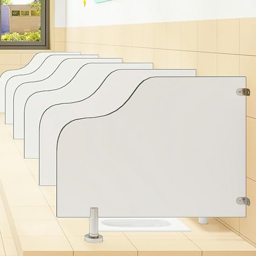 Generisch Urinal-Trennwand, Toiletten-Trennwand, Urinal-Trennwand, Toiletten-Urinal-Trennwand, für Schulen, Einkaufszentren, öffentliche Orte (5 Stück, 70 cm)