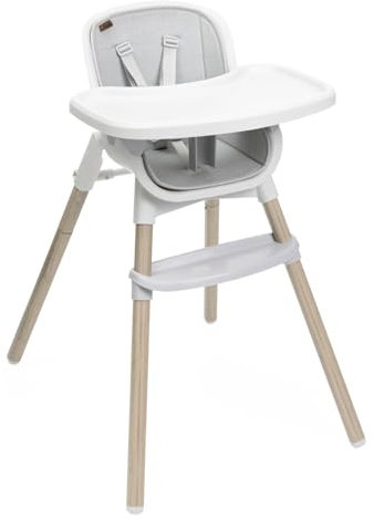 Chicco Zest, Kinderhochstuhl für Babys ab 6 Monaten bis 27kg, Leichter Hochstuhl mit verstellbarer Höhe und abnehmbarem Tablett, Kompakt verstaubar, Modernes Design