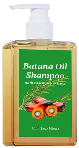 Fashion Base Batana Oil Shampoo, Rosemary Extract, 300ml/10.14oz, Hair Growth, Nourishing & Scalp Care