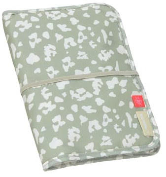 LÄSSIG Borsa per pannolini con fasciatoio con scomparto per le salviette umidificate da portare in viaggio/Changing Pouch Leo light khaki
