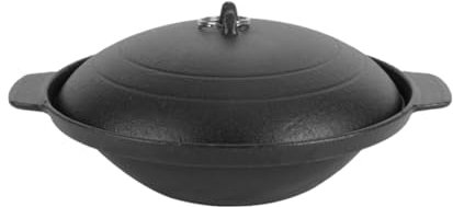 Cabilock 1 Pc Maceta de barro cazuelas de vajilla con tapa horno ovalado utensilios de cocina cacerola frigideira antiadherente cazuela para casa cazuela casera planchar