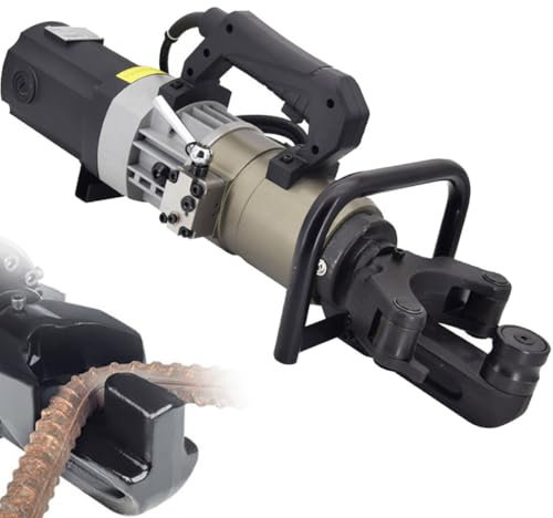 Hydraulische Stahlstange Biegemaschine, 1200W Elektrische Tragbare Bewehrungsbiegemaschine, Hand-Biegemaschine und Begradigung für Durchmesser 8-28 mm (25mm)