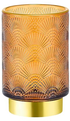 LEICURACE Makeup Brush Holder Organizer,Toothbrush Holders,Desk Pen Pencil Holder,Multifunctional Vintage Glass Brush Cup（A41-5-US）