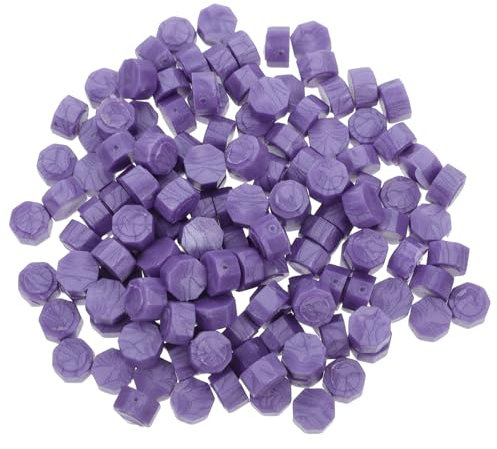 DIYEAH Achteckige Wachssiegelperlen Wachsperlen Für Stempel Anpassbare Elegantes Design Für Einladungen Und Dokumente Für Kreative Bastelprojekte