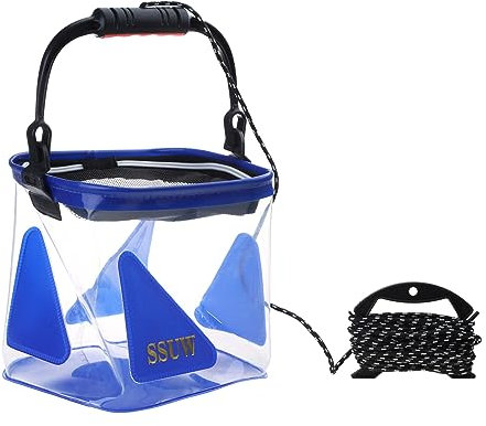 THINCAN Pala da pesca pieghevole, contenitore per acqua, portatile, pieghevole, per viaggi, campeggio, pesca, giardinaggio