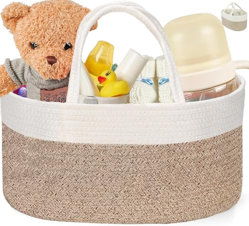 Wickeltisch Organizer Wickeltasche Organizer Baby Wickelkorb Organiz-er Wickelkommode-Organi-zer Windel Wickel organi-zer Zuhause Windelorganisator Korb Baby Babykorb Geschenk für Neugeborene