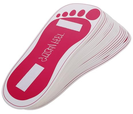 CALLARON Protectores de Suela para Pies Adhesivo 25 Pares de Almohadillas Desechables Material de Cartón, Antideslizantes y Convenientes para Salones y para Bronceado en Aerosol