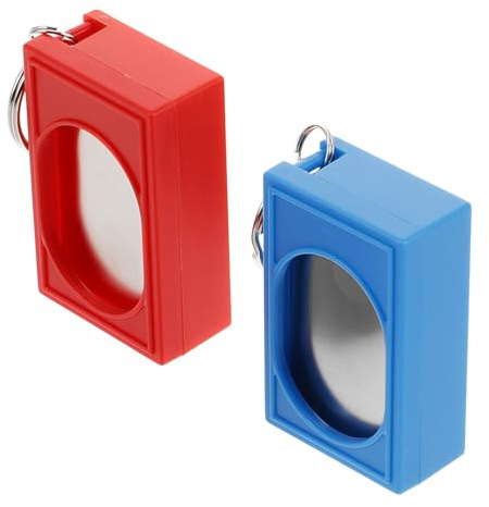 HOODANCOS Kit de Entrenamiento con Pulsador para Perros y Gatos, 2 Unidades de Plástico y Metal, Método Científico para Ejercicio de Mascotas y Adiestramiento