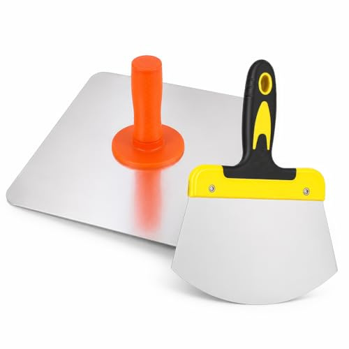 12in Plastering Hawk Kit, 30×30cm Plaster Hawk with Soft Grip Handle