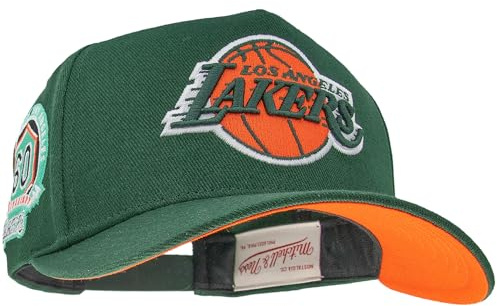 Mitchell & Ness NBA Green Orange Basecap | Pro Crown Fit | mit verstellbarem Snapback Verschluß