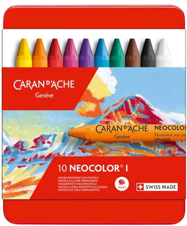 Caran D'ache Neocolor I Crayons de cire (Lot de 10)