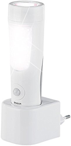 Lunartec Notlampe Stromausfall: 4in1-Nacht- & Hand-Leuchte mit Akku, Dämmerungs- & Bewegungssensor (Lampe die bei Stromausfall angeht, Notlicht Stromausfall, Batterieleuchte mit Bewegungsmelder)