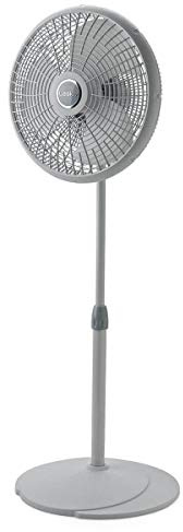Lasko 2526 16 Adjustable Pedestal Fan, gray:
