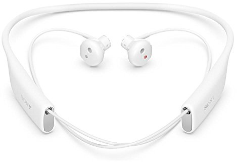 Sony SBH70WH - Auriculares inalámbricos (Bluetooth, recargables, impermeables) color blanco