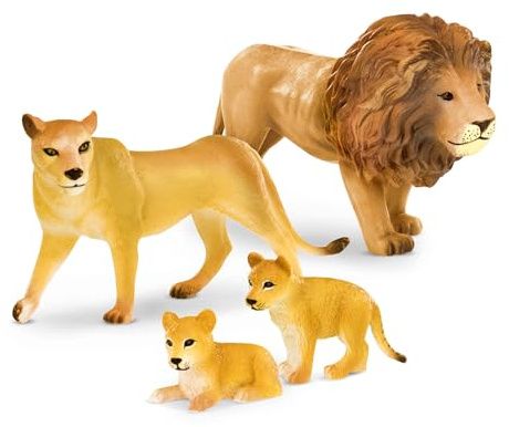 TERRA by Battat - Löwe Familie - Spielzeug Löwe - Safari-Tiere - Dschungel-Tiere
