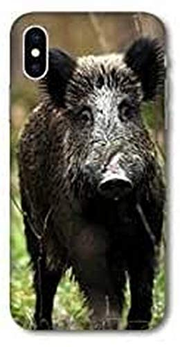 Coque pour iphone X/XS Chasse Peche - Sanglier Bois N