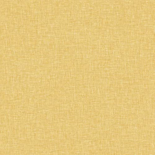 Arthouse Mustard Yellow Textured Linen Wallpaper - Subtle Sheen Bounces Light Back Into The Room - Designed to Look Like Fabric - Feature Wall or All Over - Great Wallpaper Choice for Any Room 676009
