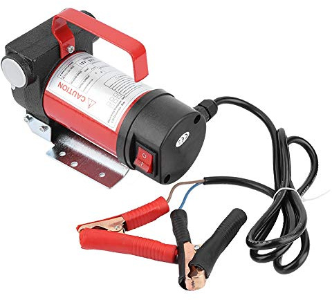 lyrlody Benzinpumpe 12V Selbstansaugend，40 L/min Dieselpumpe Benzinpumpe Elektrisch, für Kanister Geeignet zum Pumpen von und Kerosin