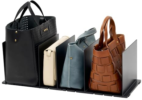 YAMAZAKI Smart Taschen-Organizer (2er-Set) aus ABS-Harz - Schrankeinsatz, Schrank-Organizer, Regaltrenner - 24 x 31,8 x 21 cm, Japanisches Design, schwarz