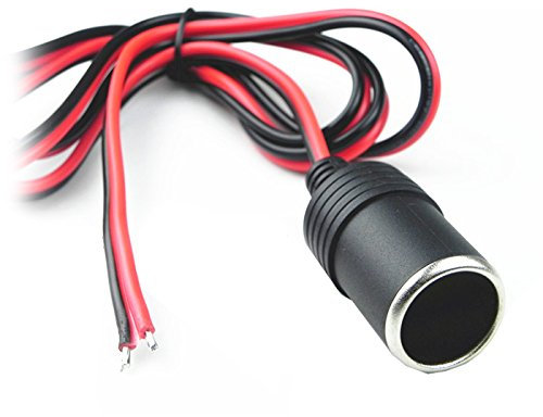 B50CS Auto Zigarettenanzünder Verlängerungskabel – 12V/24V KFZ Ladegerät Steckdose mit Kabel, Einbauadapter für Motorrad, Boot, LKW und PKW
