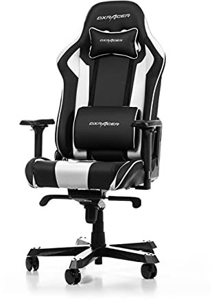 DXRacer (das Orginal King K99 Gaming Stuhl, Kunstleder, Schwarz-weiß, 200 cm, < 200 cm
