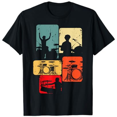 Schlagzeug Schlagzeuger Drummer Kinder Jungen T-Shirt