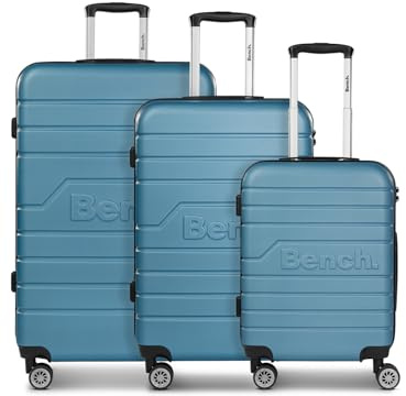 Bench Hartgepäck Koffer-Set 3-teilig | Reise-Trolleys aus hochwertigem, robustem ABS Material | für Damen und Herren | 4 Doppelrollen & TSA-Schloss | Seattle Serie