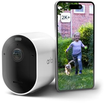 Arlo Pro 5 Front Door Security Kit, 2K Security Camera Outdoor and HD Video Doorbell Wireless, Battery Operated Outdoor Camera With Advanced Colour Night Vision, Secure Free Trial, 2 Cameras, White