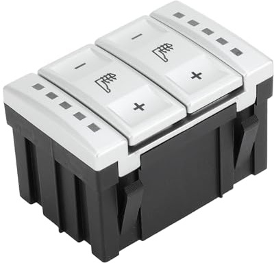 A ABSOPRO Interruptor De Control De Botón De Calefacción Del Asiento No.6M2T19K314Ac Ajuste De Reclinación Del Asiento Para Ford Galaxy Mk 3 S-Max 2006-2015 Tono Plateado De Plástico