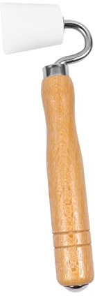 jojofuny Naht Handdruckrolle Pom Rollenrad Mit Holzgriff Verschleißfest Lagerstabil Tapeten Andrückrolle Für Präzises Tapezieren Und Wanddeko